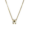 Pop H Necklace Stainless Steel White
