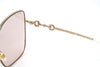 Gucci Ladies Sunglasses Oversized Square Pink Gold GG0879S-005 61