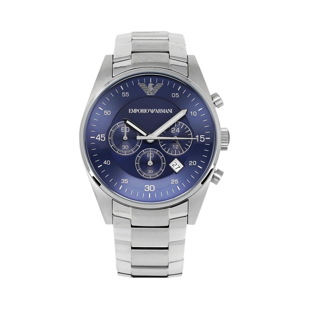 Emporio Armani Men's Classic Chronograph Watch Blue AR5860