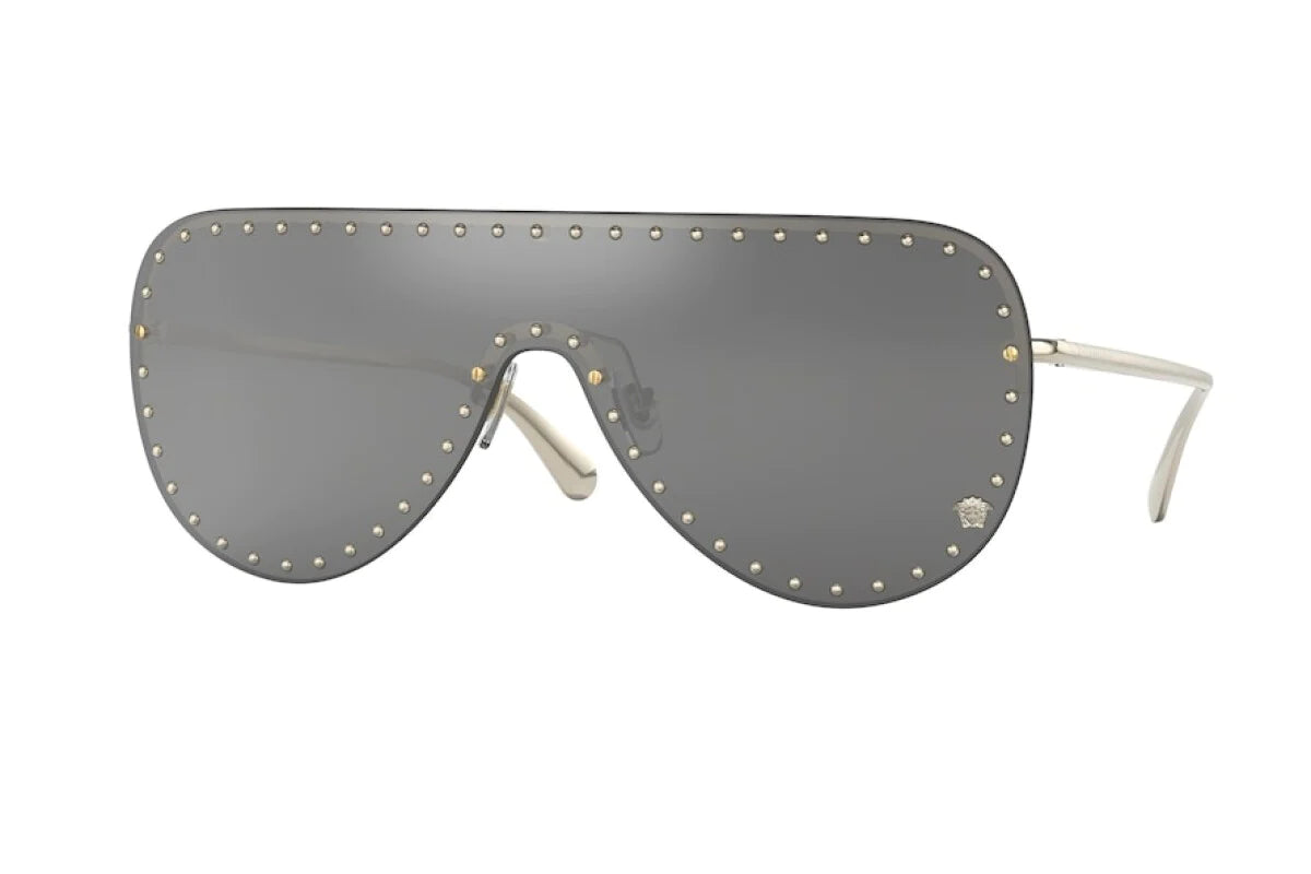 Versace Unisex Sunglasses Rimless Pilot Gold VE2230B12526G