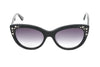 Karl Lagerfeld Women's Sunglasses Cat Eye Black/Pearl KL 966S 001