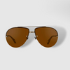 Ann Demeulemeester Sunglasses White Gold and Brown AD13C3SUN