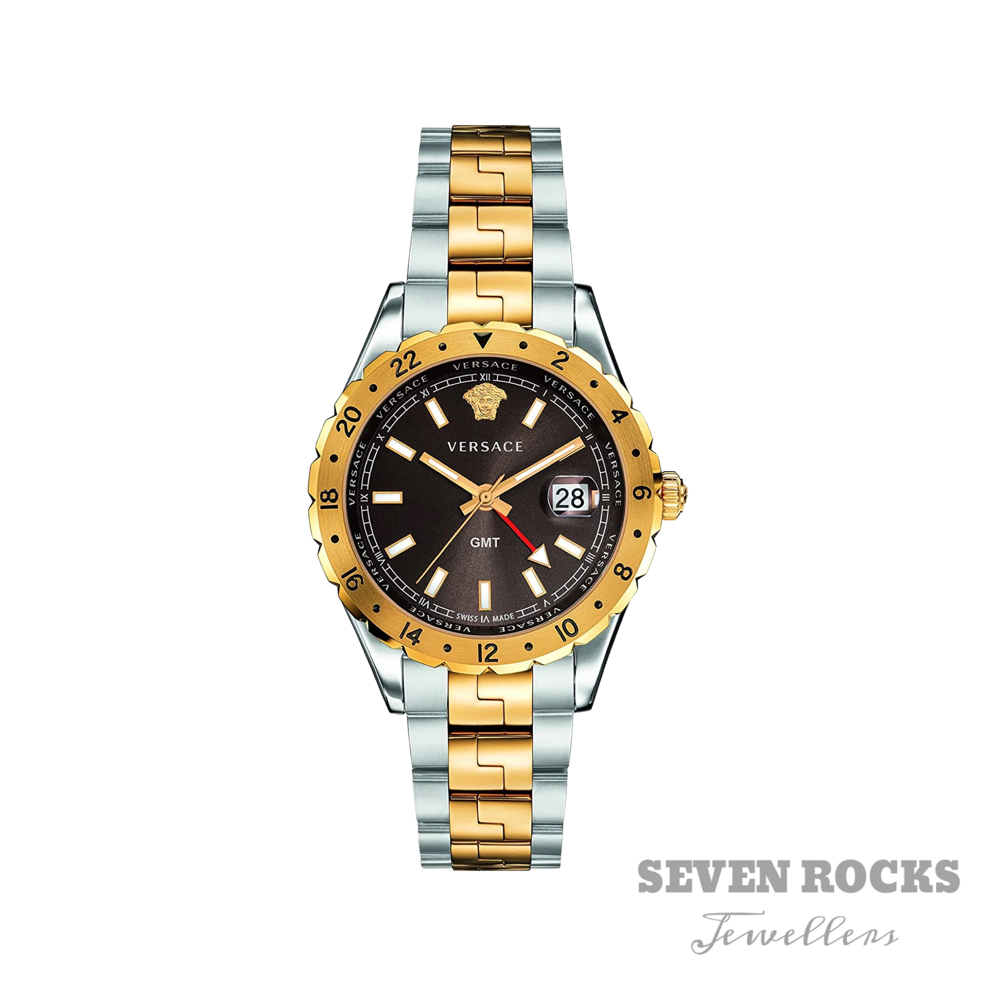 Versace Men's Watch Hellenyium GMT Two-Tone Brown V11040015