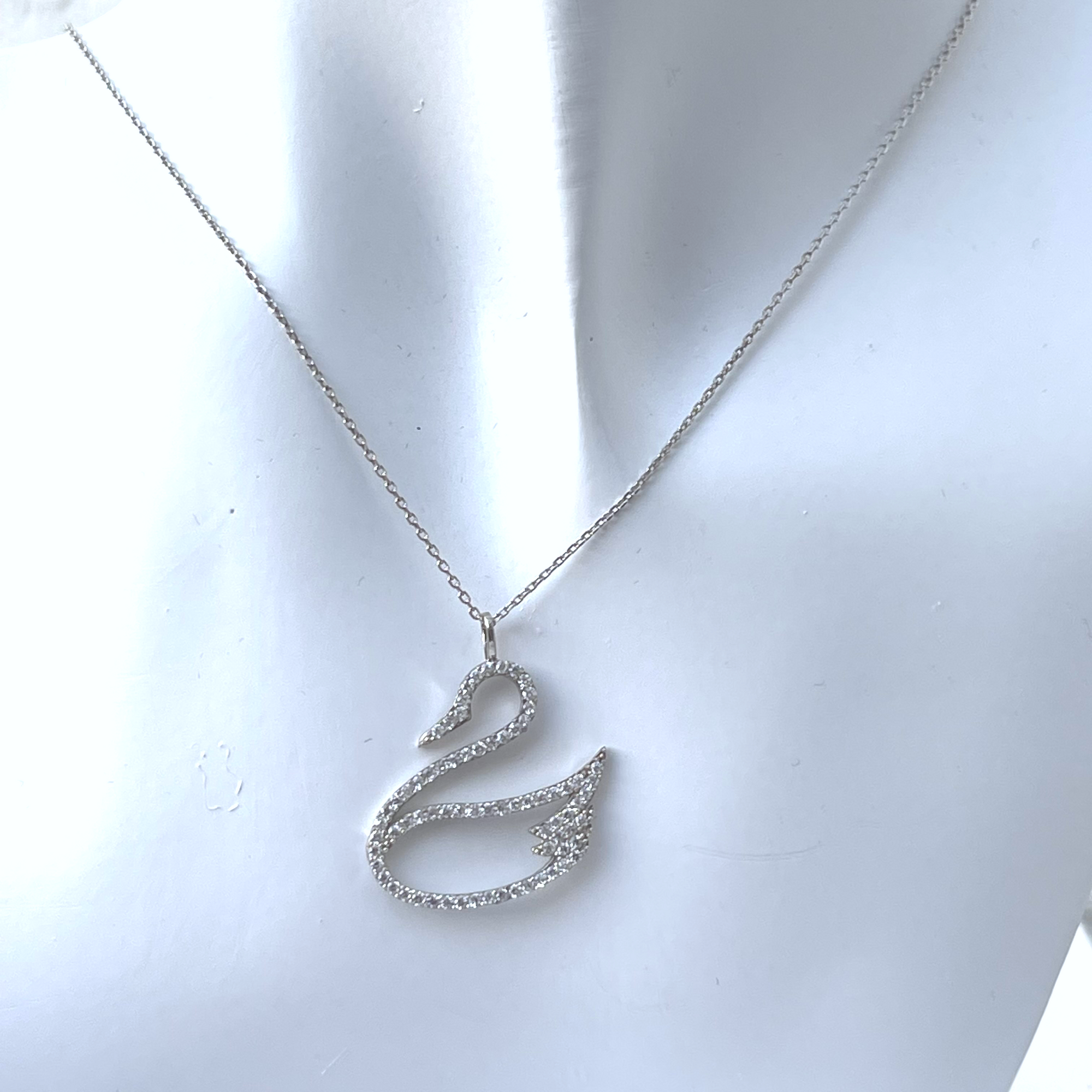 Petite Swan Necklace