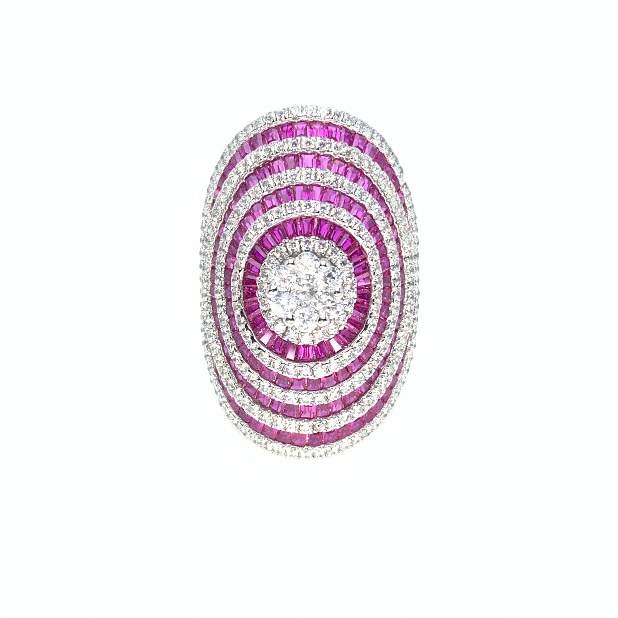 Luxury Cocktail Ring (Pink)