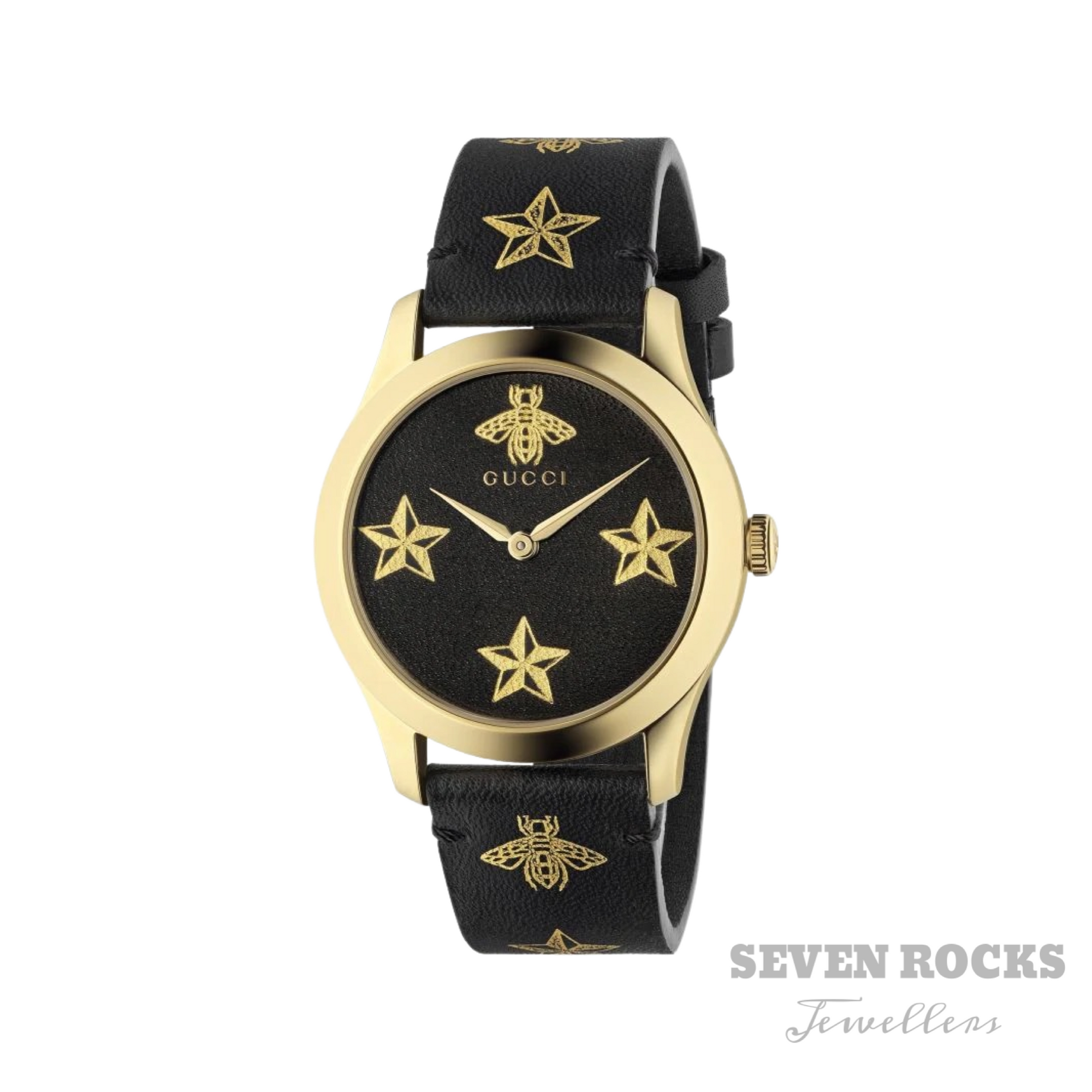 Gucci Watch G-Timeless Stars And Bee Gold YA1264055