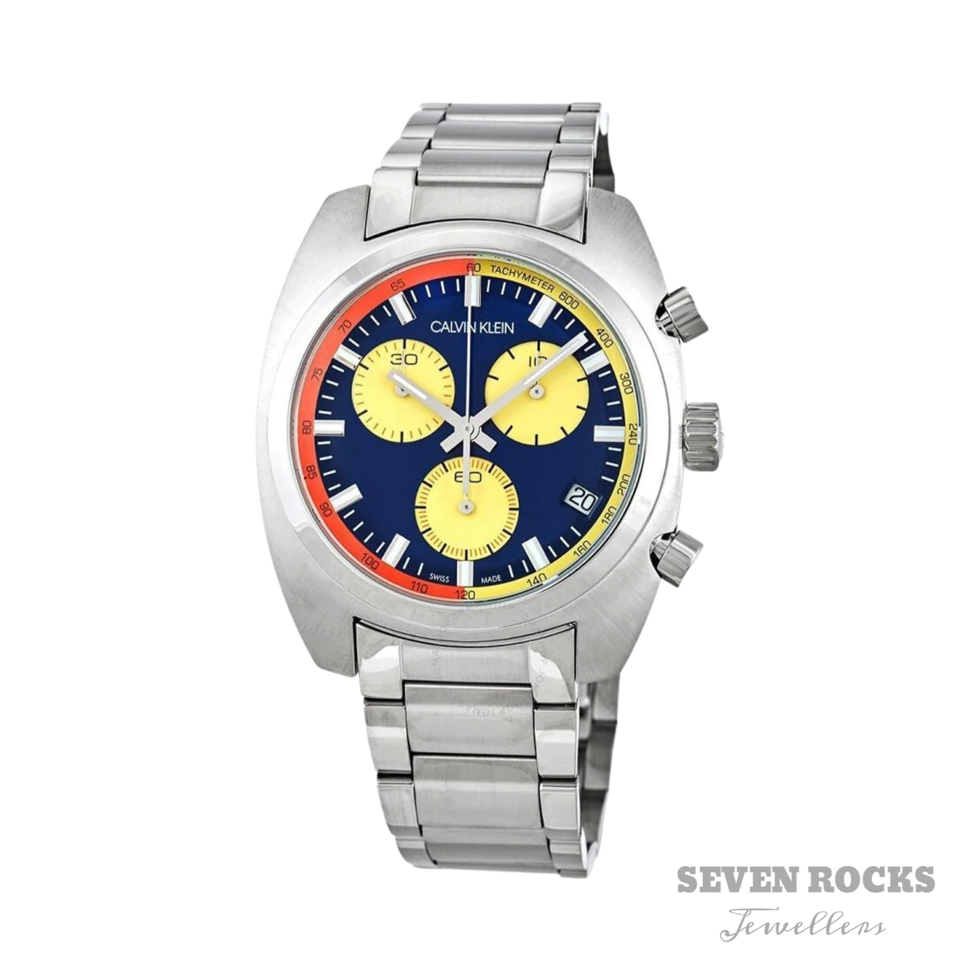 Calvin Klein Men's Achieve Watch Chronograph Blue Stainless Steel K8W3714N