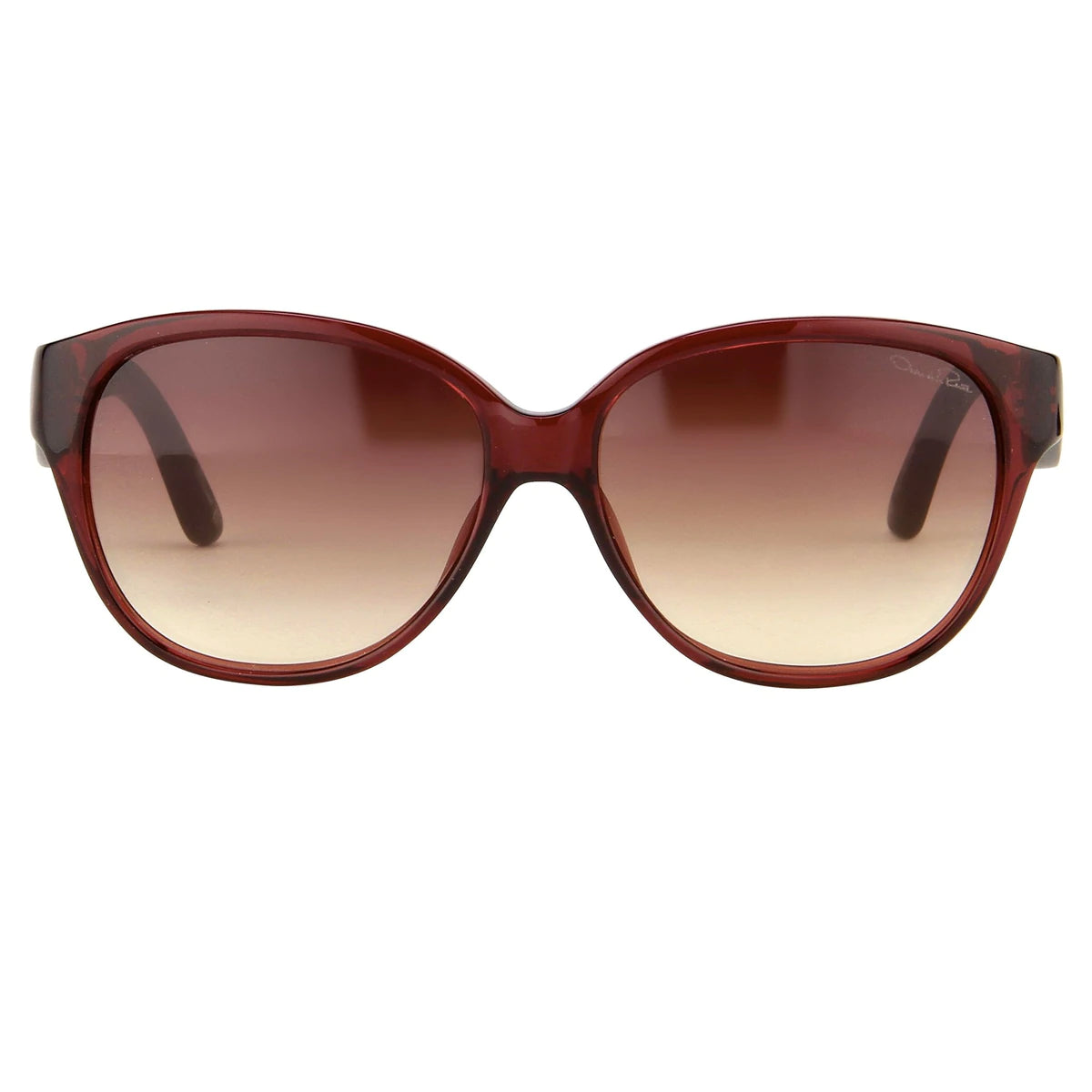 Oscar De La Renta Sunglasses Oval Red and Brown ODLR30C5SUN