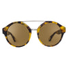Ann Demeulemeester Sunglasses Round Tortoise Shell Titanium with Brown AD45C2SUN