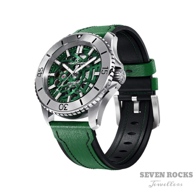 Venezianico Automatic Watch Nereide UltraLeggero Skeleton Green