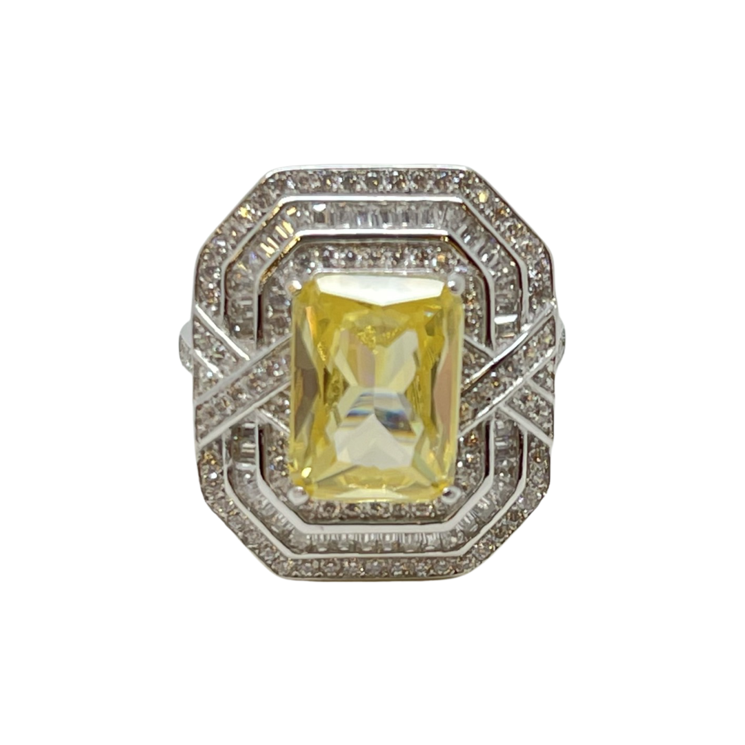 Yellow luxury ring