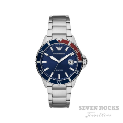 Emporio Armani Men's Diver Watch Steel Blue AR11339