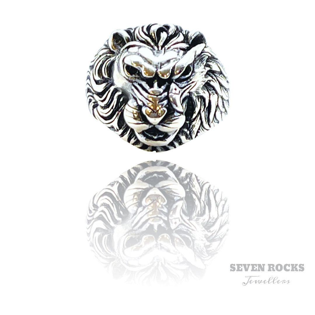 King Lion Silver Ring