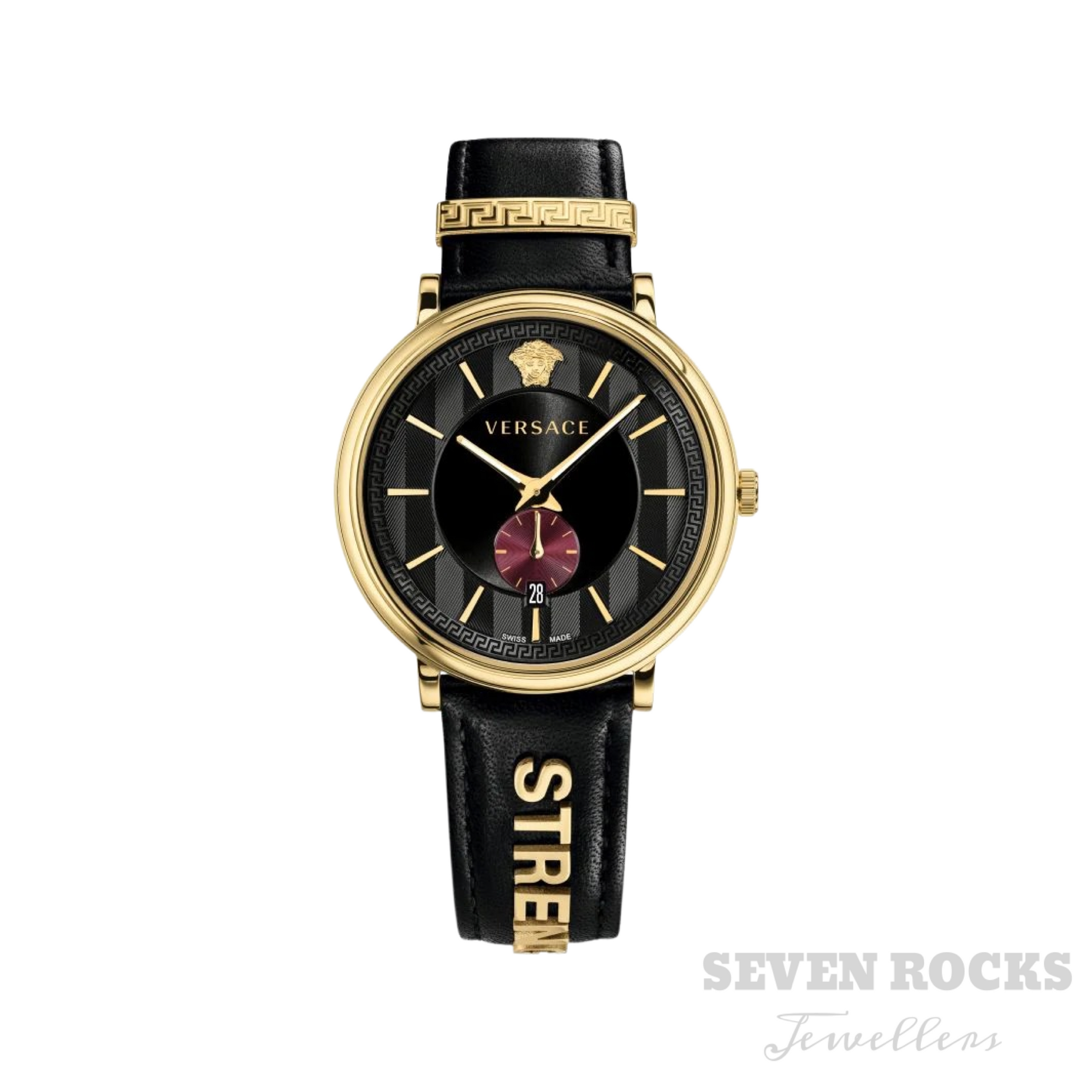 Versace Men's Watch V-Circle Gold Black
