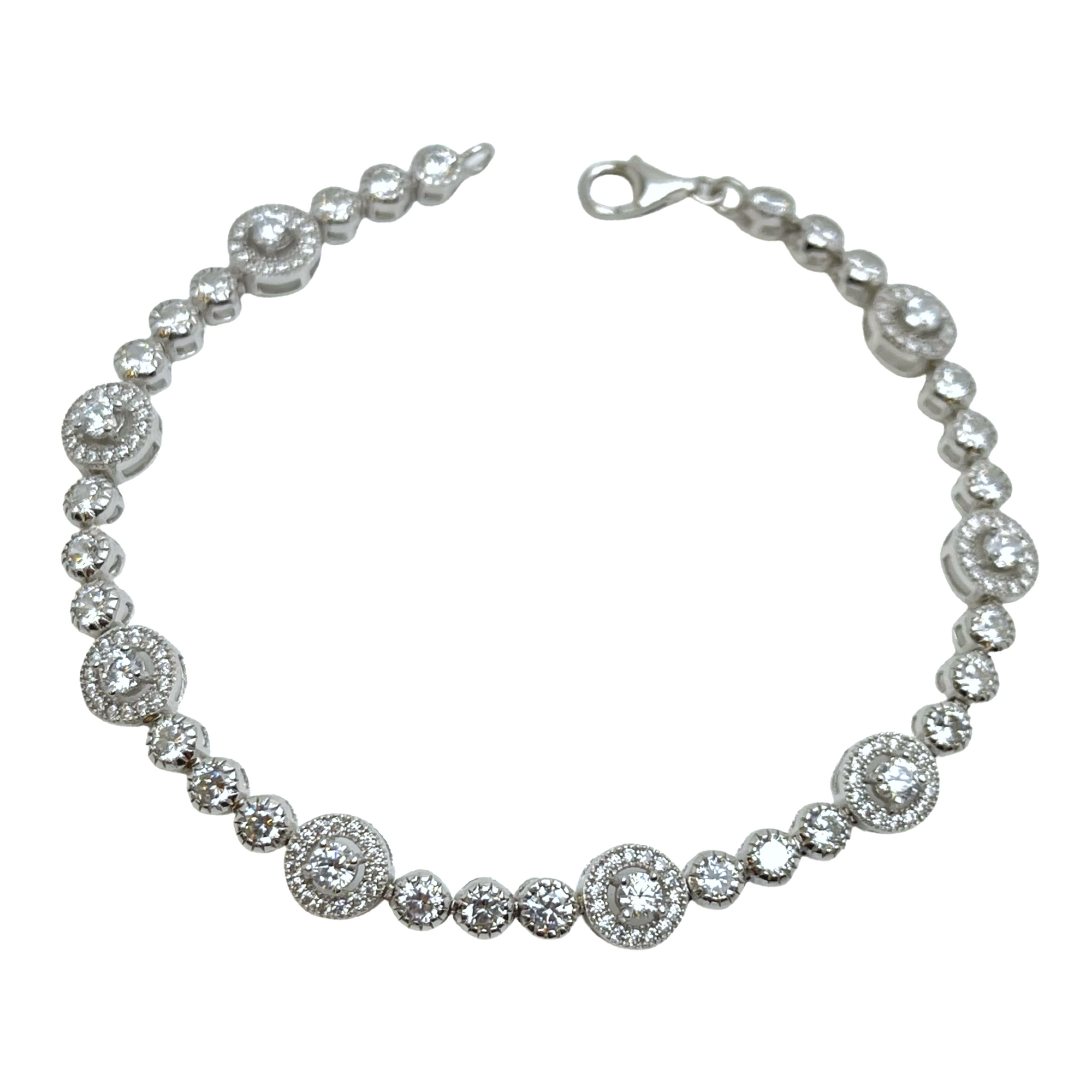 Ladies Silver Bracelet Tennis