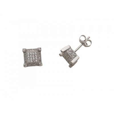 Tower Square Silver 925 Studs