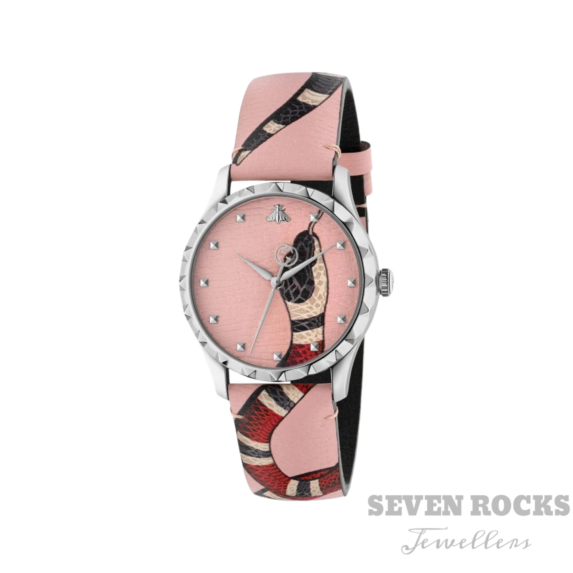 Gucci Ladies Watch G-Timeless Pink Snake YA1264083
