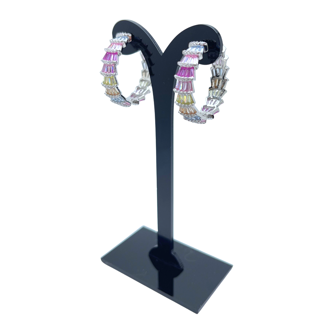 Rainbow Hoop Earrings 530.350.454