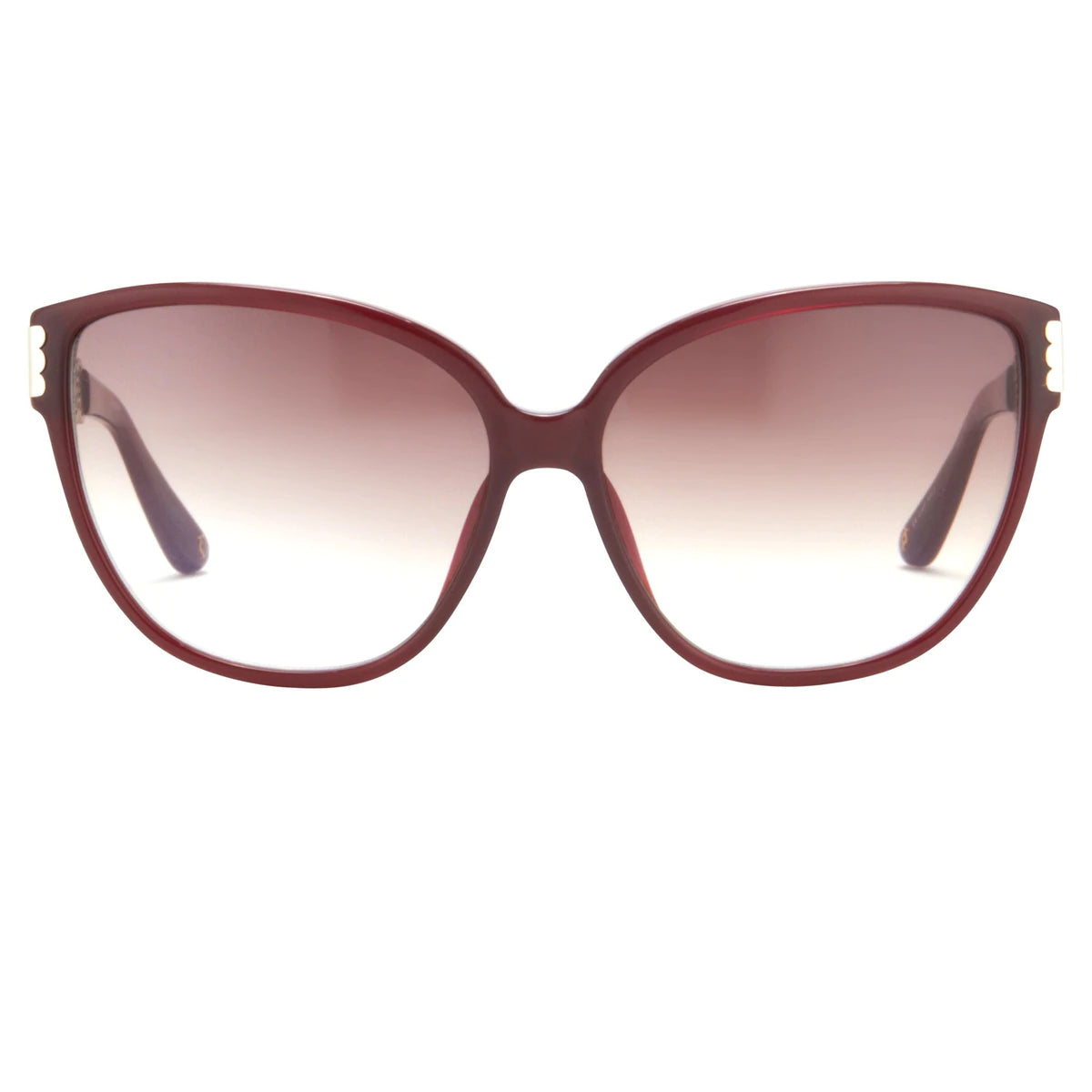 Oscar De La Renta Sunglasses Oval Deep Red and Brown ODLR52C4SUN