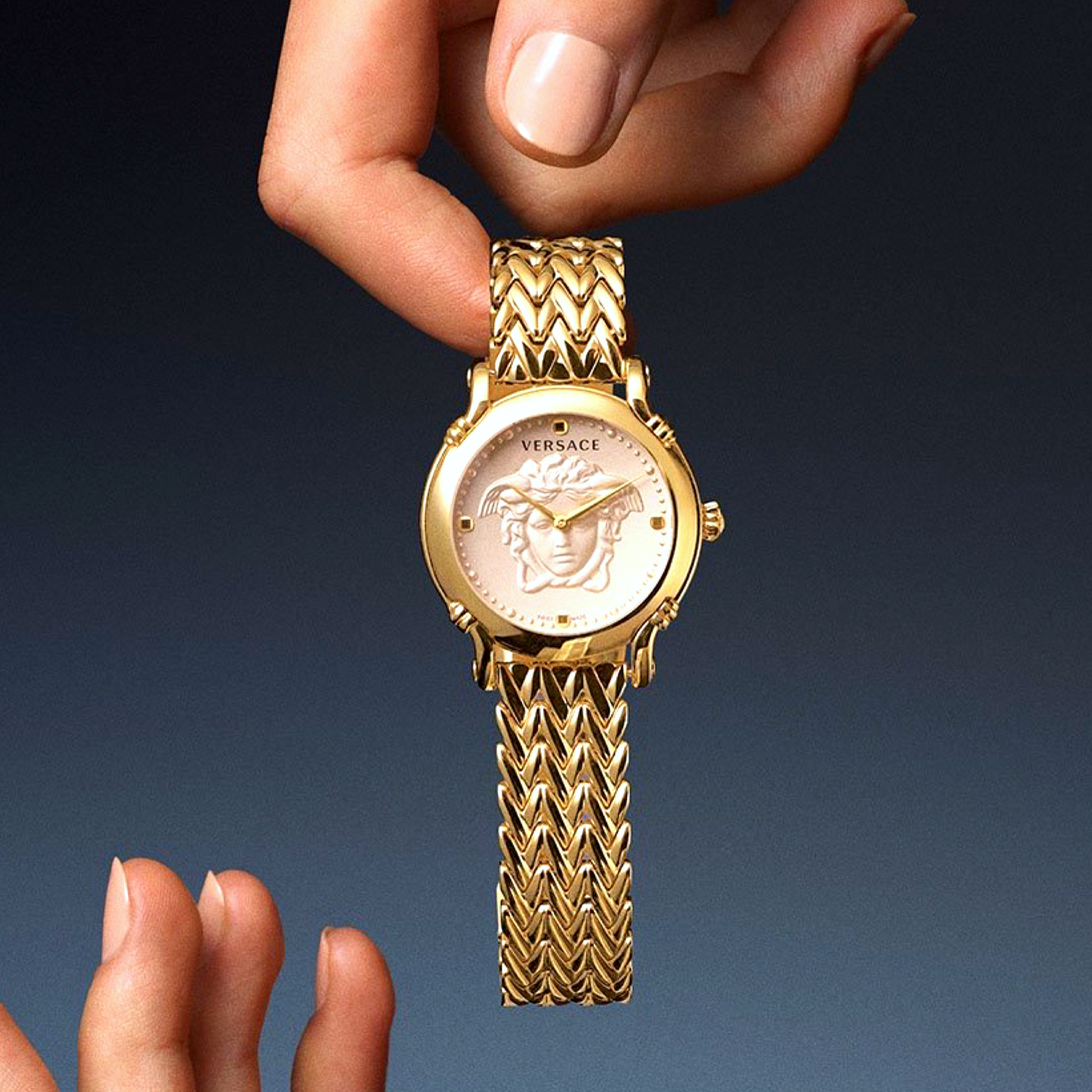 Michael Kors MK3492 Ladies Slim Runway Gold Ocean Blue Watch from Designer  Watch Shop