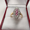 18 K Diamond Ruby Ring