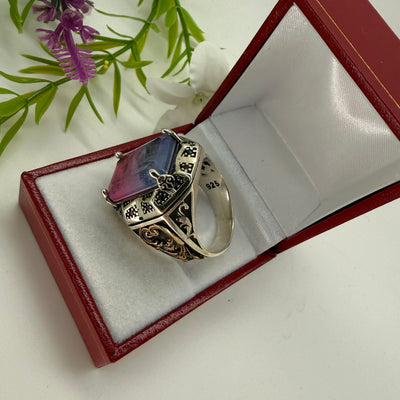 Bi Tourmaline Silver 925 Ring