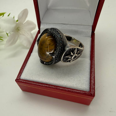 Tiger eye ring