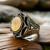 Tiger eye 925 silver men’s ring