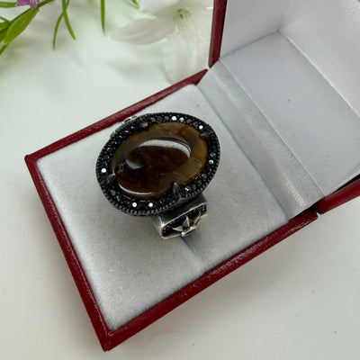 Tiger eye ring