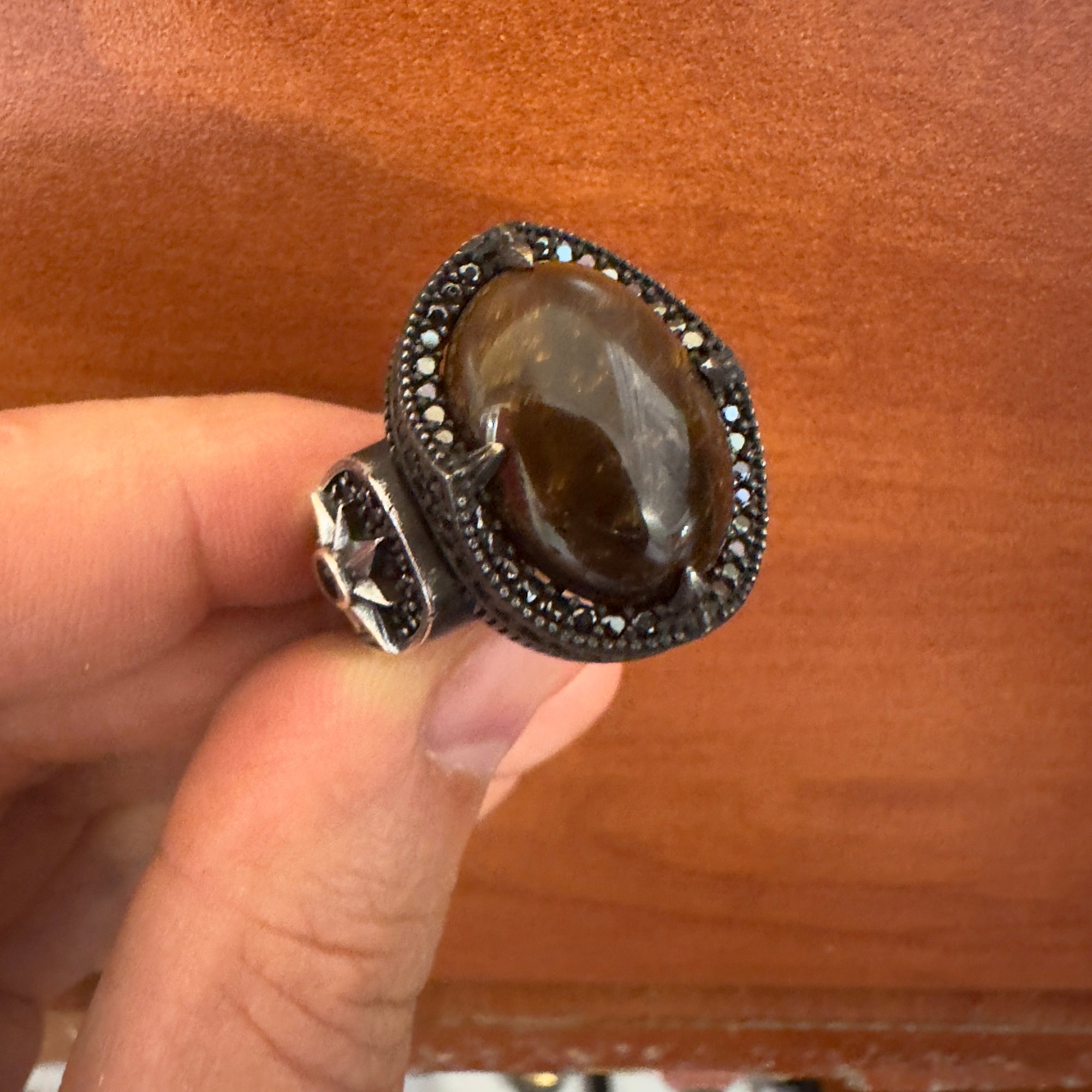 Tiger eye ring