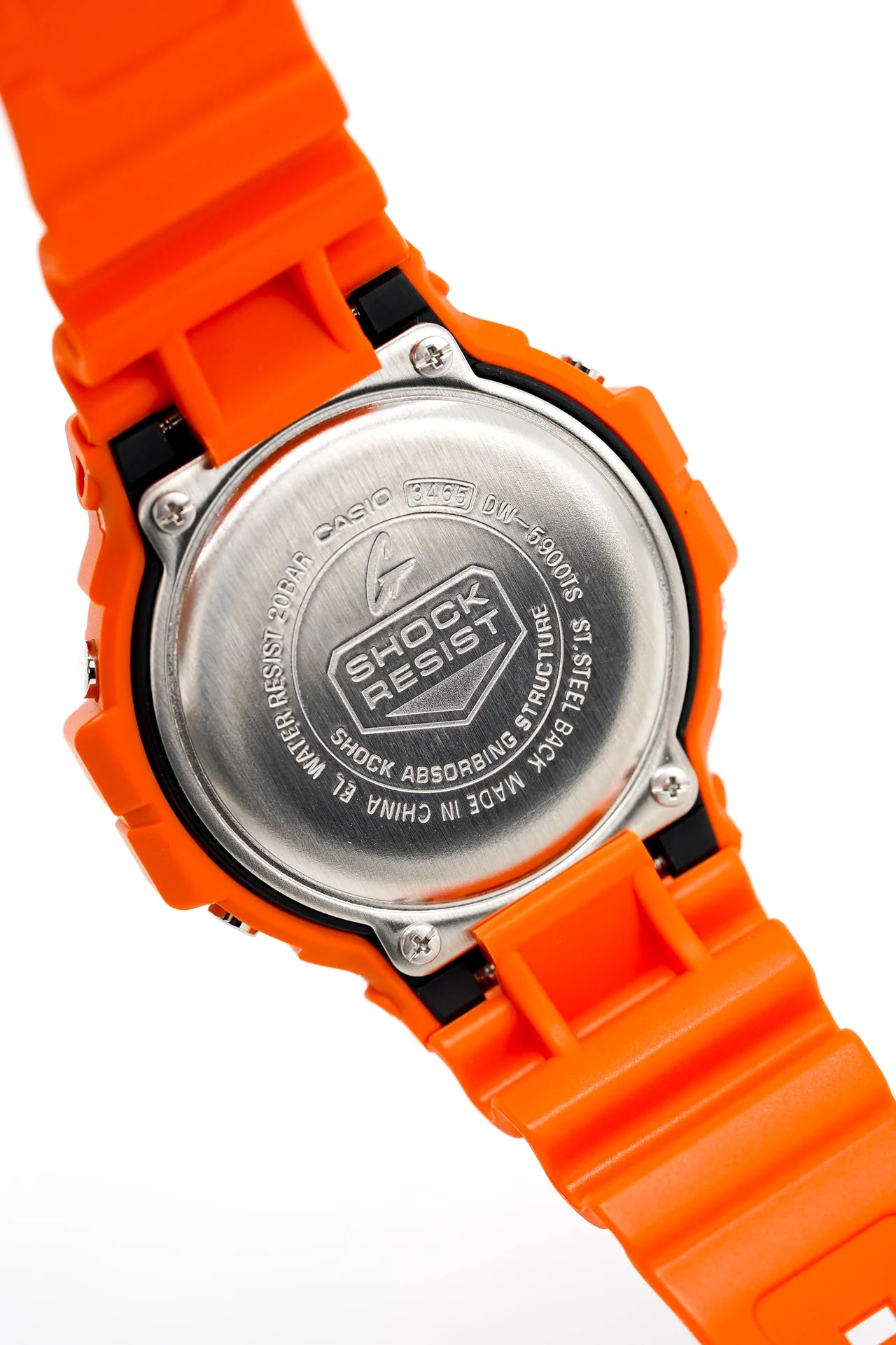 Casio orange strap watch on sale
