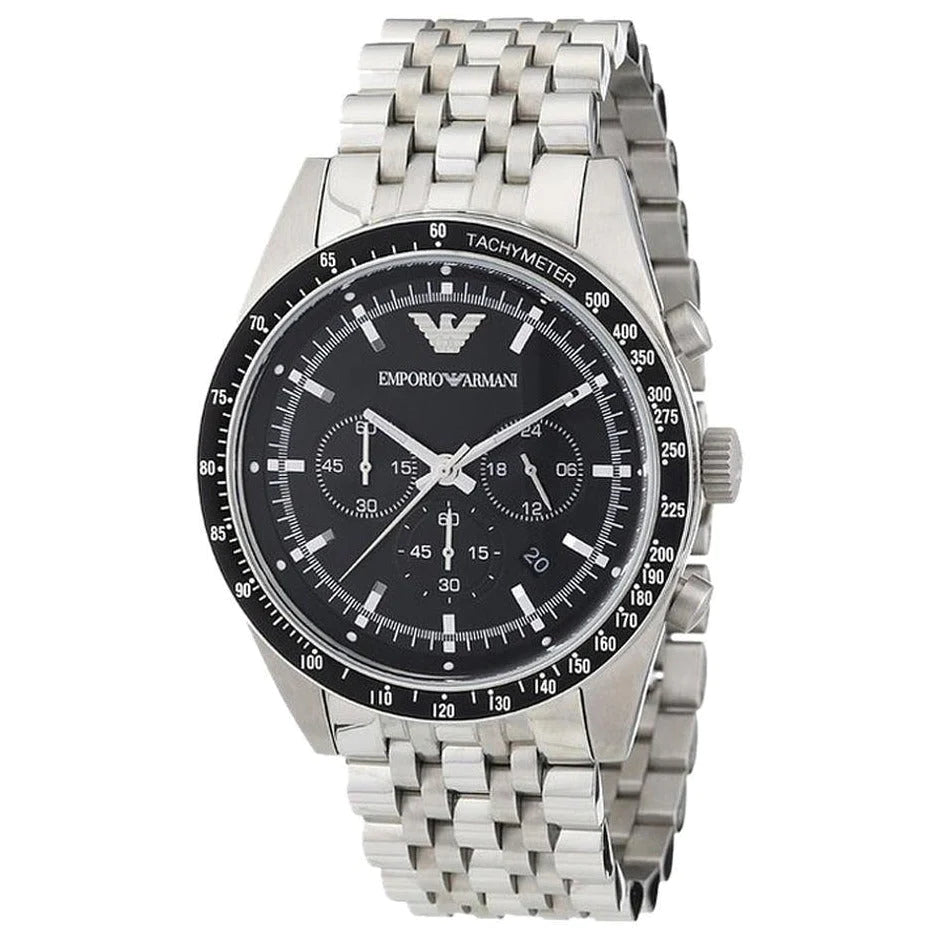 Emporio Armani Men's Tazio Chronograph Watch Steel AR5988