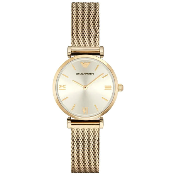 Emporio Armani Ladies Watch Gianni T-Bar Gold AR1957 - Seven Rocks