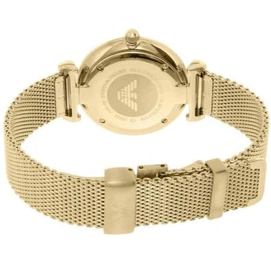 Emporio Armani Ladies Watch Gianni T-Bar Gold AR1957 - Seven Rocks
