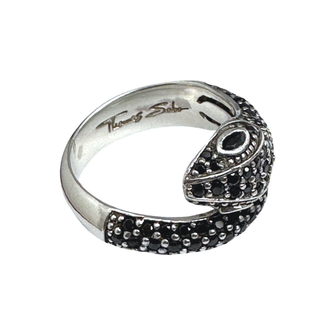 Thomas Sabo Serpent Ring Black Preowned