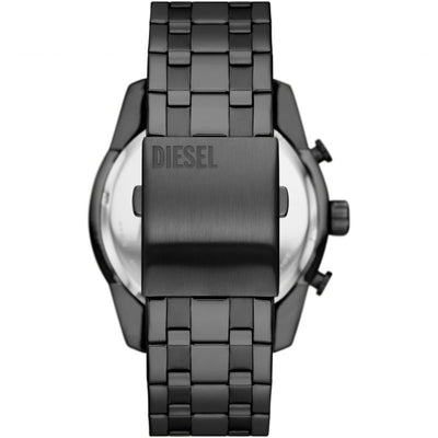 Mens Diesel Split Chronograph Black-Tone Stainless Steel Watch DZ4589