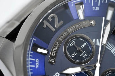 Diesel Men's Chronograph Watch Mega Chief Blue DZ4329