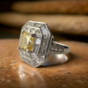 Graff intense yellow diamond ring