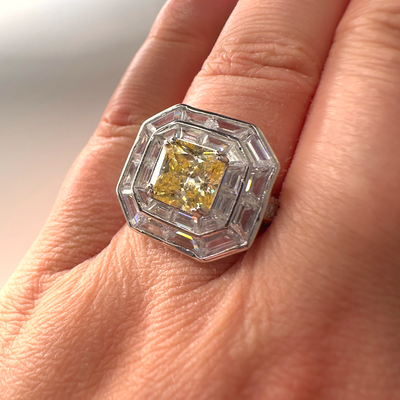 Graff intense yellow diamond ring