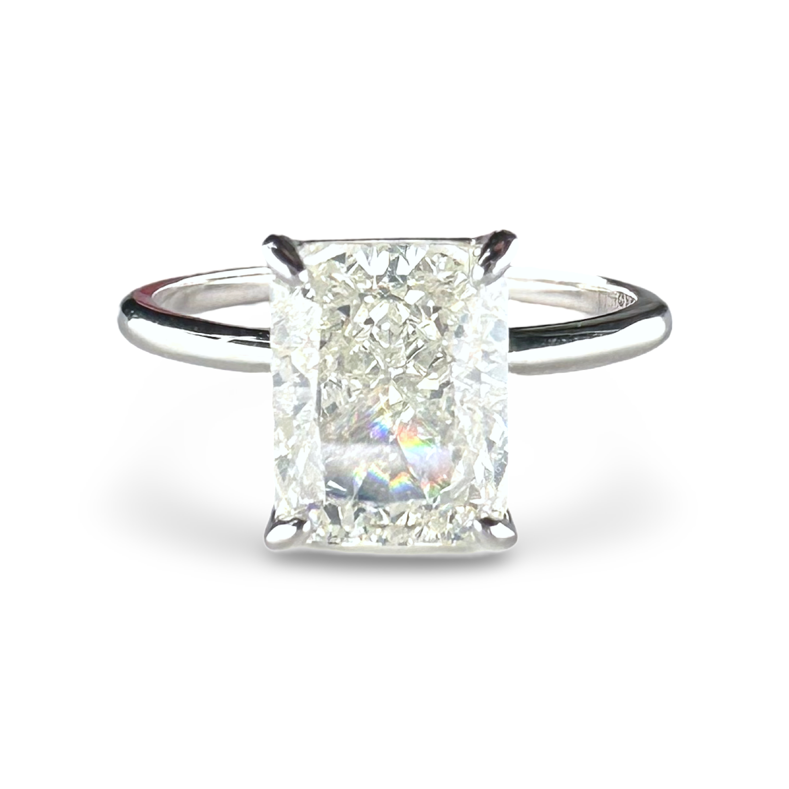 Tiffany crushed ice solitaire ring