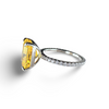 Radiant Yellow Halo Ring