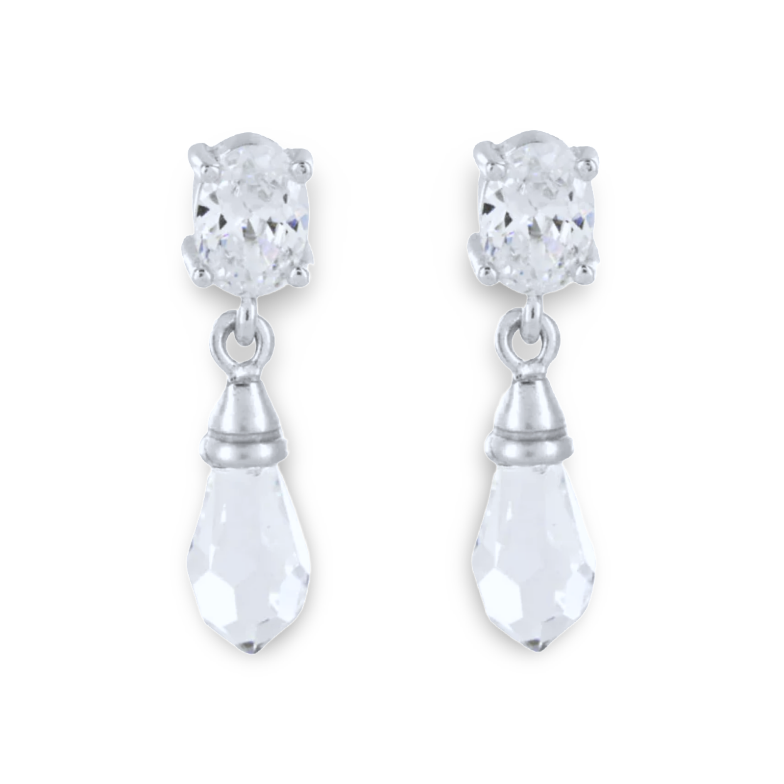 Classical Silver Drop Earrings