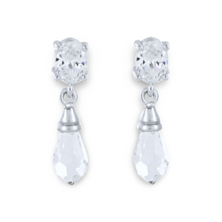 Classical Silver Drop Earrings