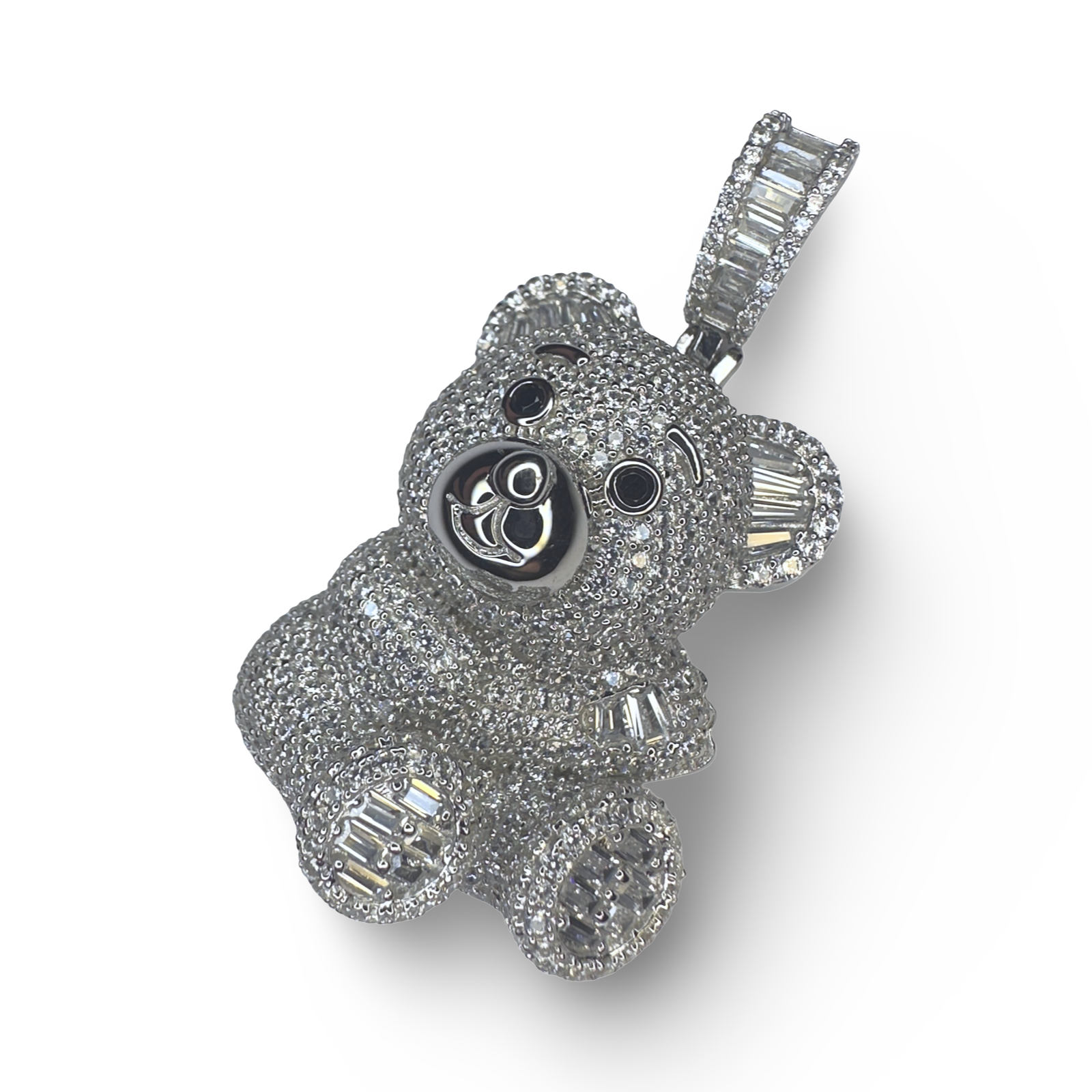 Teddy Bear Silver Pendant