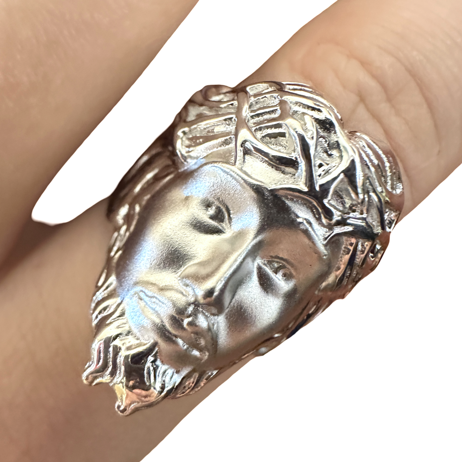Jesus Silver Ring