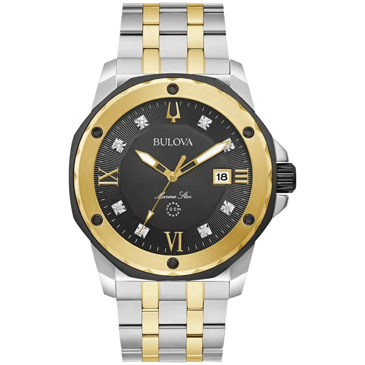 Bulova Marine Star Men's Two-Tone Watch 98D175