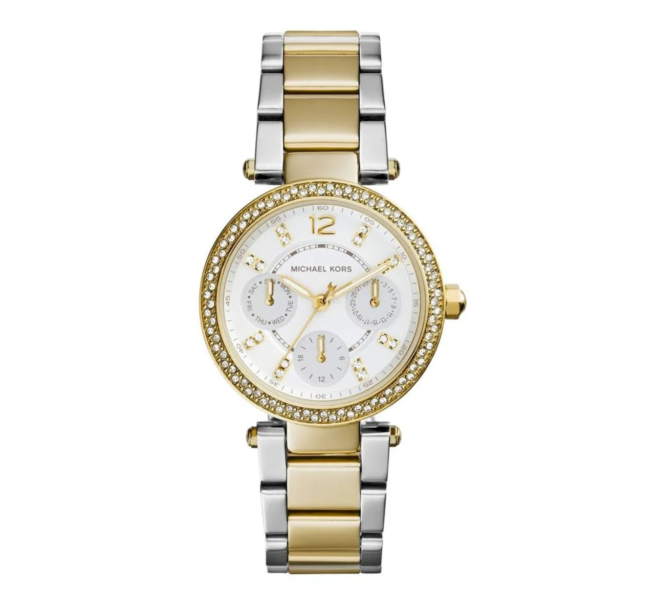 Michael Kors Ladies Watch Mini Parker Chronograph Two-Tone MK6055