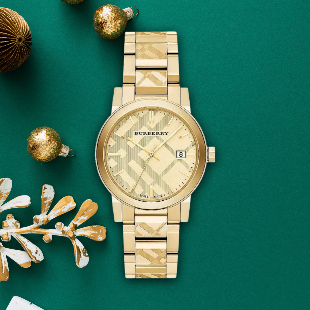 Burberry watch discount green