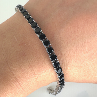 Black Tennis Bracelet Unisex