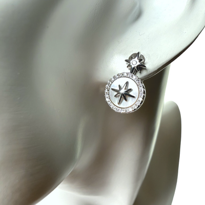 925 star necklace and earrings